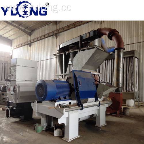YULONG GXP75*55 rubber wood chips hammer mill